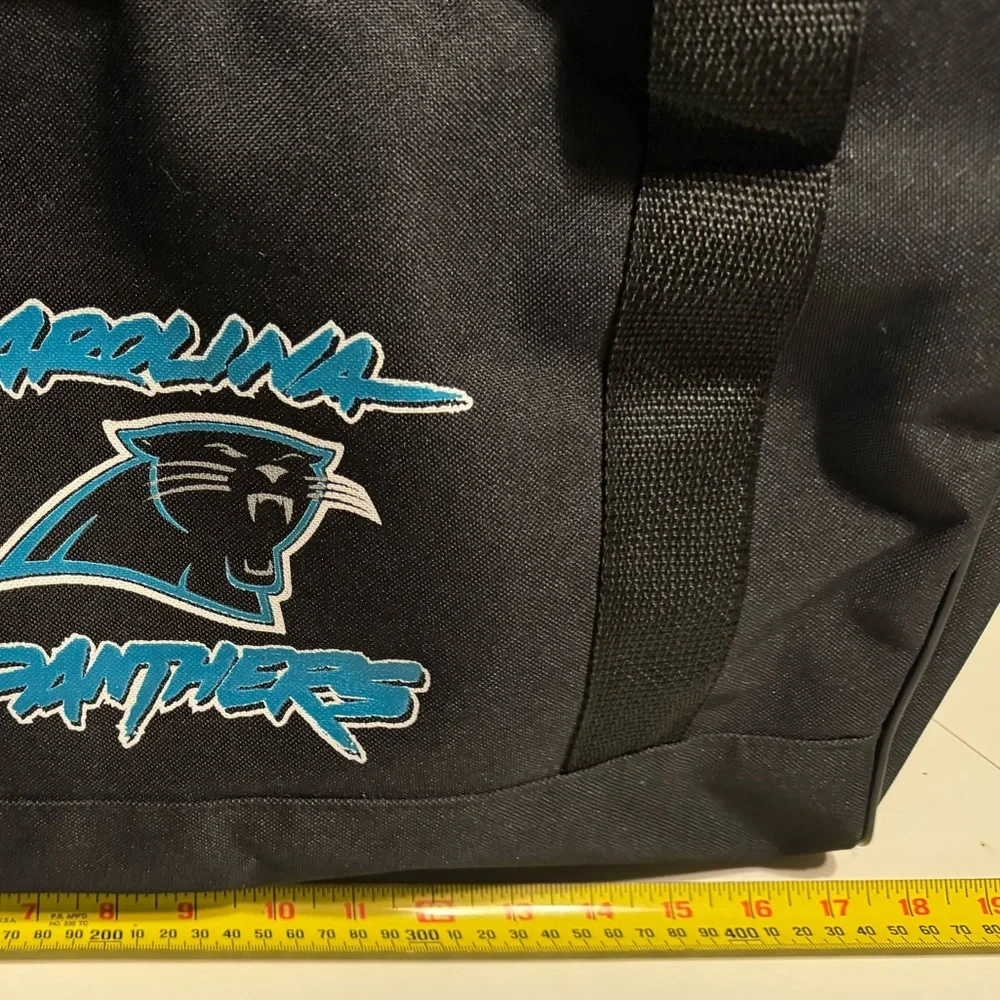 Vintage Carolina Panthers NFL Football Black Men’s Duffel Bag MINTY